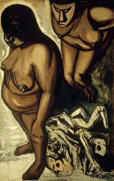 Femmes indiennes, de la série Los teules - José Clemente Orozco